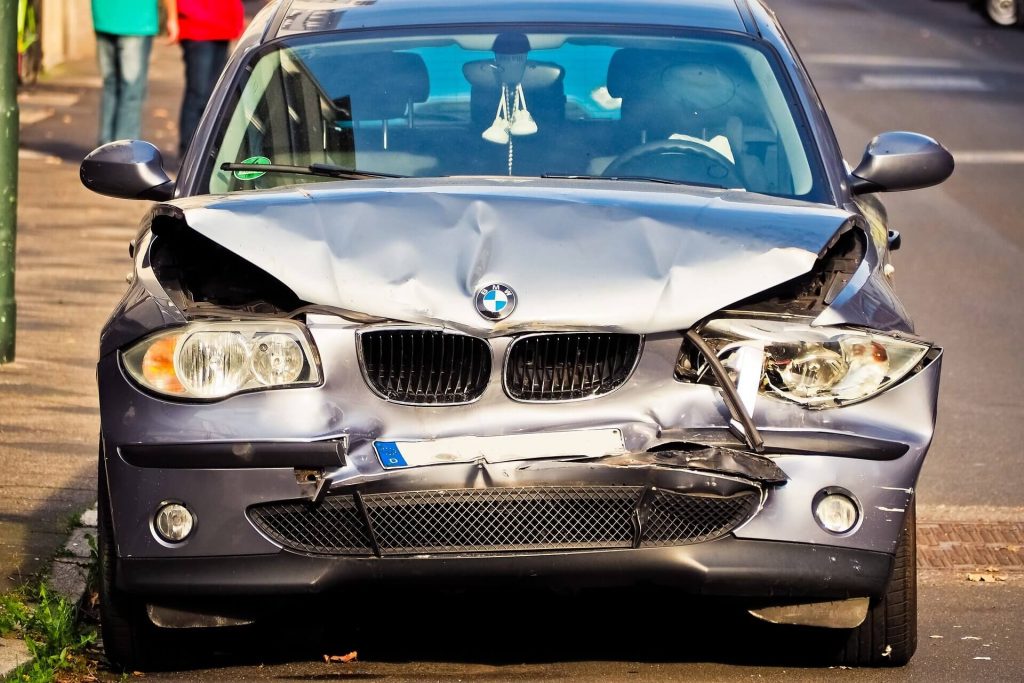 damaged bmw for potential salvage